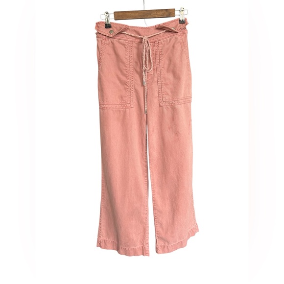 joie wide leg high rise pull on pants with drawstring size small - Picture 4 of 14